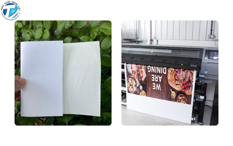 Decal PP có keo trong nhà dày 160Q/160gr